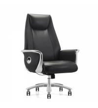 Кресло HAWASAN (ХАВАСАН) PREMIUM EX-800, до 200 кг, синхромеханизм, алюминий, экокожа, черное, 533234
