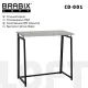 Стол на металлокаркасе BRABIX LOFT CD-001, 800х440х740 мм, складной, цвет дуб антик, 641210 главное фото в маленьком размере