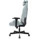 Кресло игровое Knight N1 Fabric серо-голубой Light-28 с подголов. крестов. металл. Фото товара с разных ракурсов.