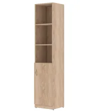 Шкаф колонка с глухой малой дверью SR-5U.5(R) Дуб Сонома светлый 386х375х1815
