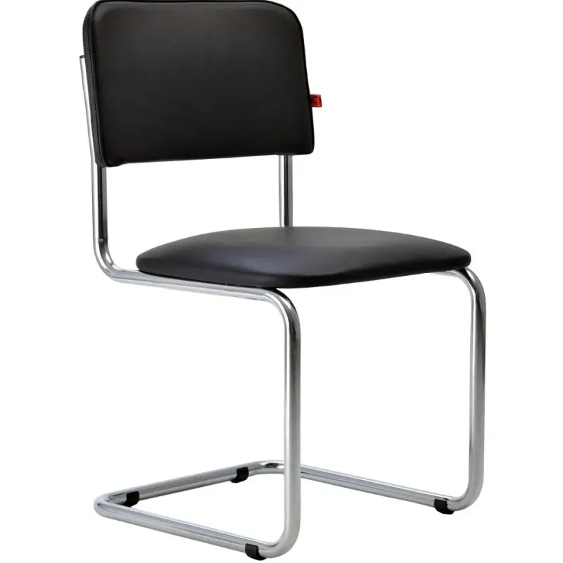 Стул Сильвия хром черный кожзам главное фото