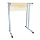 Стол-парта 1-местный нерегулируемый "Умник", 600х500х760 мм, рост 6, серый каркас, ЛДСП клён главное фото в маленьком размере